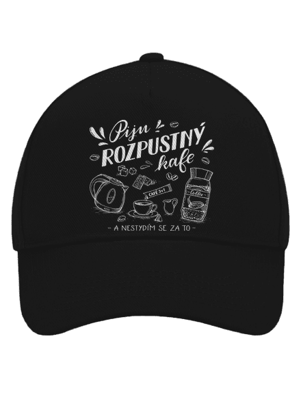 B12: Piju rozpustný kšiltovka baseballka Black