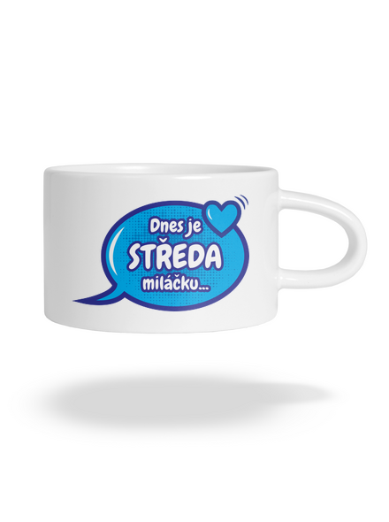 Dnes je středa hrnek makronka White