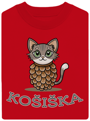 Košiška unisex mikina bez kapuce Red