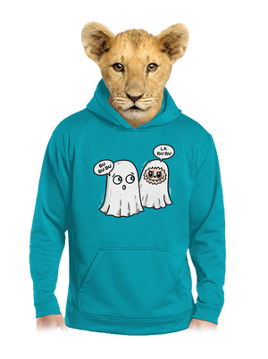 La bu bu dětská mikina klokanka Hawaiian Blue