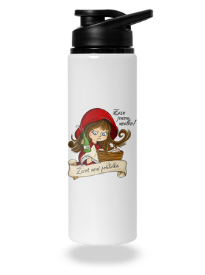 Zase nealko – Život není pohádka lahev na vodu White