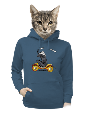 Vetřelníček dámská mikina klokanka Denim