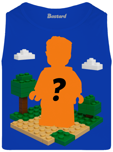 Lego postava z vlastní fotky pánské tílko Royal Blue