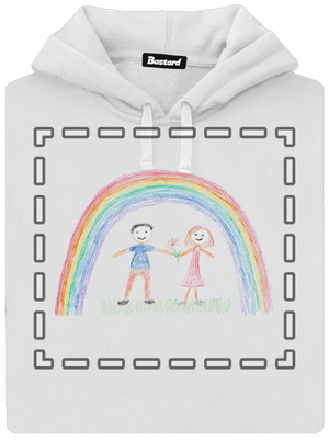 Dětské kresby - nahraj vlastní dámská mikina klokanka White