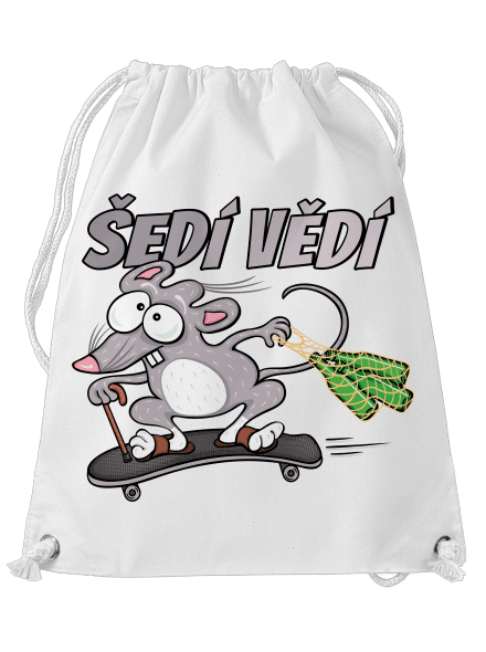Šedí vědí - myšák vak White