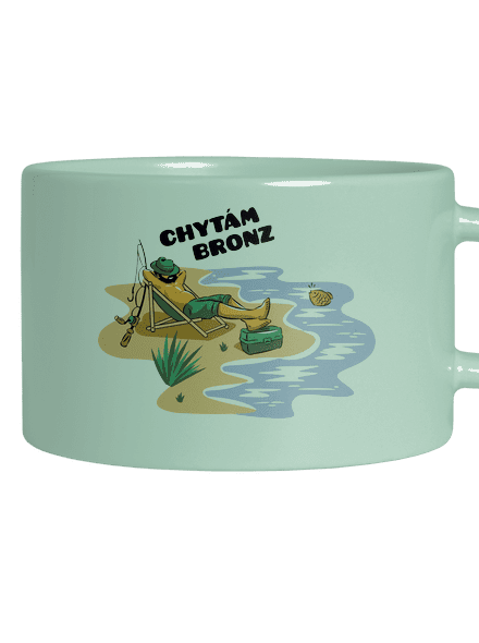 Chytám bronz hrnek makronka Mint Macaron