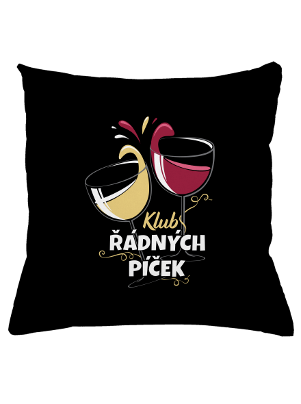Klub řádných píček polštář Black