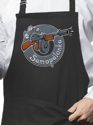 Samopálenka zástěra Dark Grey