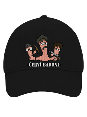 Červí baroni kšiltovka baseballka Black