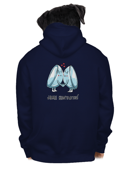 Kontaktní čočky pánská mikina na zip Navy