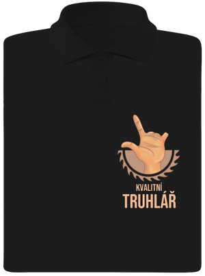 Kvalitní truhlář pánská polokošile Black