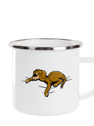 Spící pes plecháček White