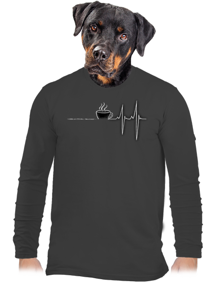 Coffee help pánské dlouhý rukáv Dark Grey