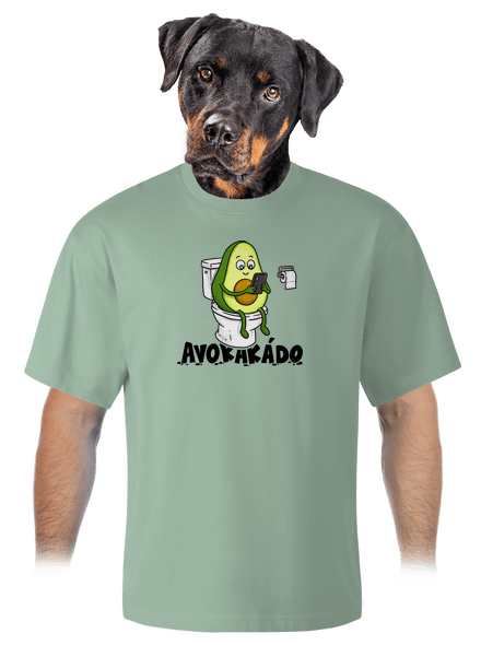 Avokakádo unisex tričko oversized Sage