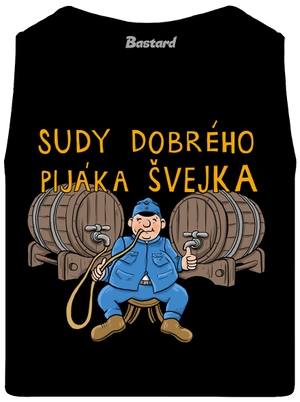 Sudy dobrého pijáka Švejka pánské tílko Black