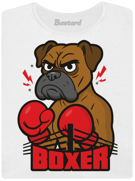 Boxer dámské tričko premium White