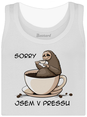 V pressu dámské tílko klasické White