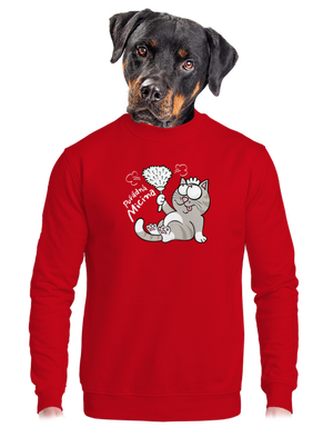 unisex mikina bez kapuce