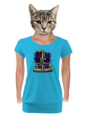 dámské tričko s lemem