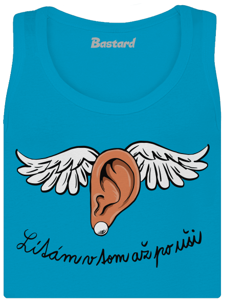 Až po uši dámské tílko klasické Blue Atol