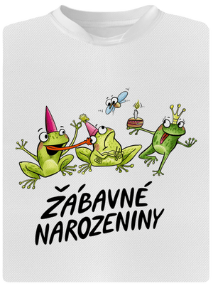 Žábavné narozeniny dětské sportovní tričko White