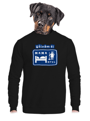 unisex mikina bez kapuce