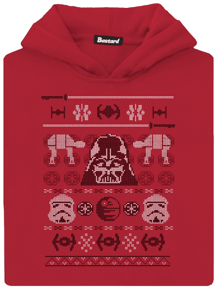 Vader na svetru dětská mikina klokanka Fire Red