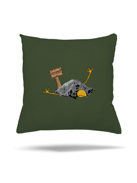 Sova spálená polštář Olive Green