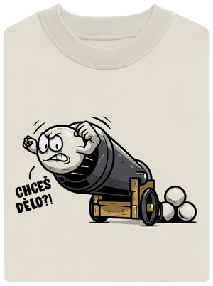 Chceš dělo? unisex mikina bez kapuce Off White