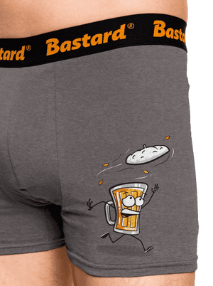 Čepice boxerky Gray Melange