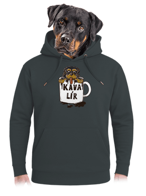 Kávalír unisex mikina premium Charcoal