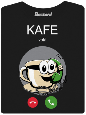 Kafe volá dámské tričko Black