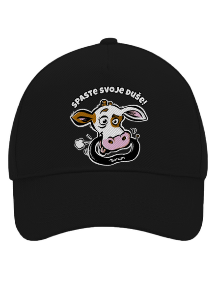 Spaste svoje duše kšiltovka baseballka Black