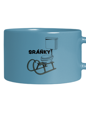 Sráňky hrnek makronka Blue Macaron