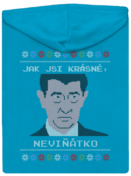 Neviňátko dámská mikina na zip Blue Atol