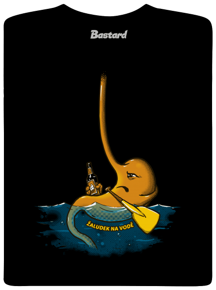 Žaludek na vodě pánské dlouhý rukáv Black