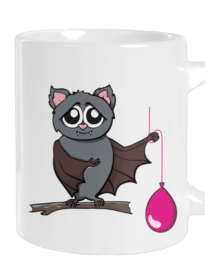 Netopýr velký hrnek White