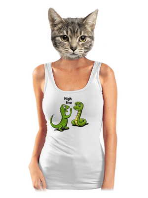 High Five dámské tílko klasické White