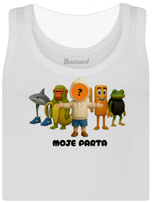 Brainrot parta pro kluky dámské tílko klasické White