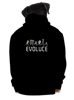 Evoluce úložiště pánská mikina na zip Black