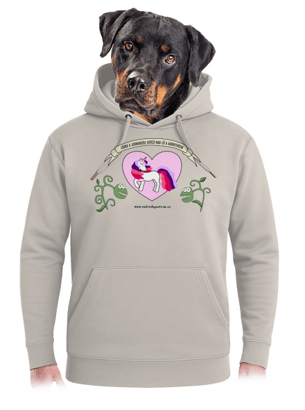 Znáte z našich vrat unisex mikina premium Pastel Macchiato