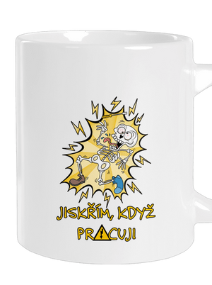 Jiskřím velký hrnek White