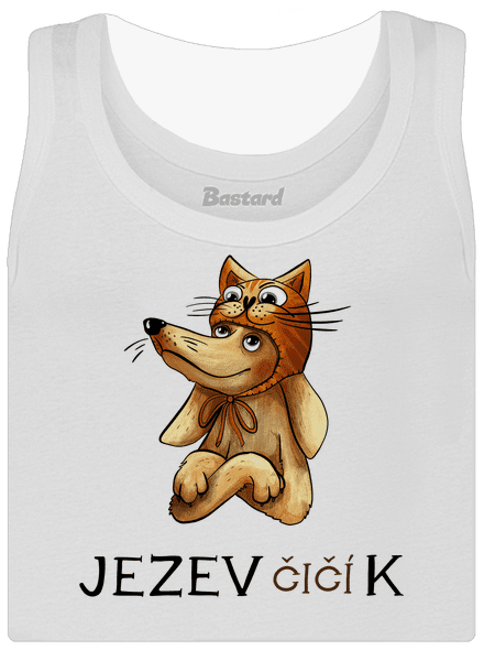 Jezevčičík dámské tílko klasické White