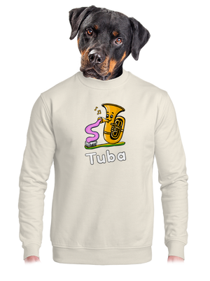 unisex mikina bez kapuce