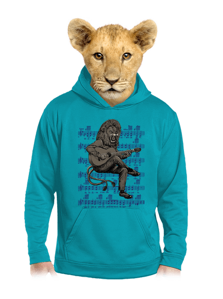 Co Čech, to muzikant dětská mikina klokanka Hawaiian Blue