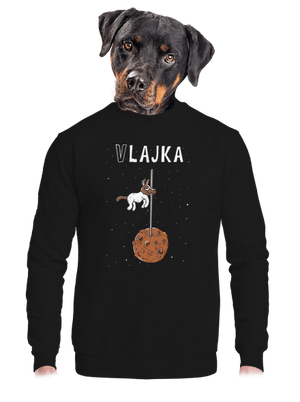 Vlajka unisex mikina bez kapuce Black