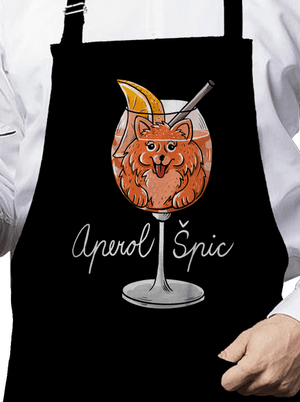 Aperol Špic zástěra Black