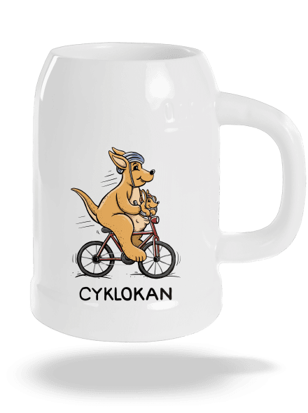 Cyklokan půllitr White