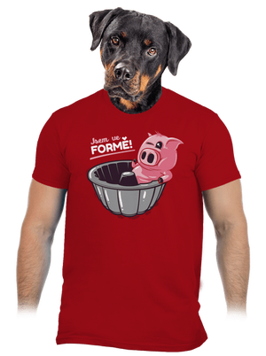 Ve formě pánské tričko Red