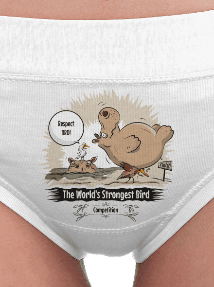 Strongest bird dámské kalhotky White